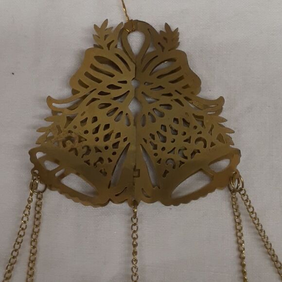 3 pc bundle of brass filligree Ornaments. - Picture 6 of 14